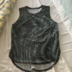 Lululemon High Neck Split Hem Run Tank